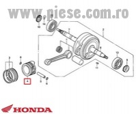 Piston original Honda ANF Innova 4T 125cc D52.40 mm bolt 13 (cota standard)